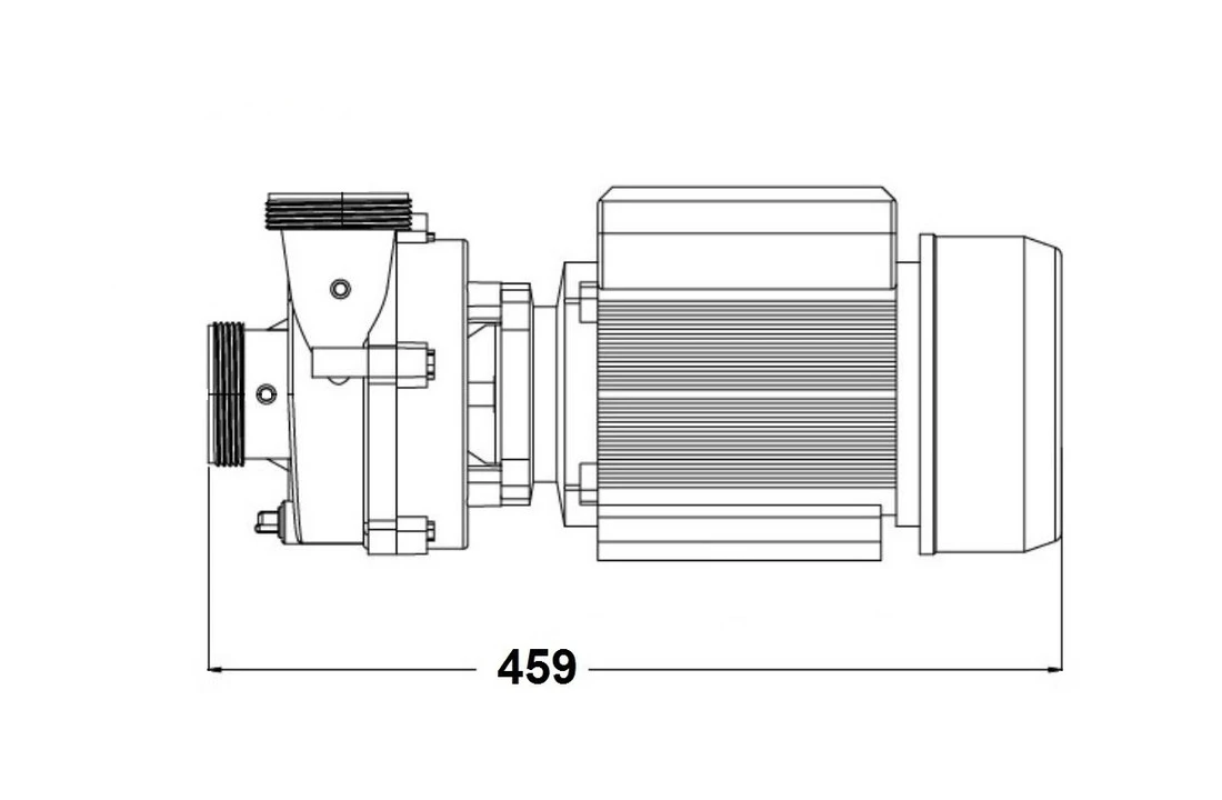 Balboa Balboa Niagara 3hp 2-spd Massage Pomp 6 Balboa Balboa Niagara 3hp 2-spd Massage Pomp - Afbeelding 4