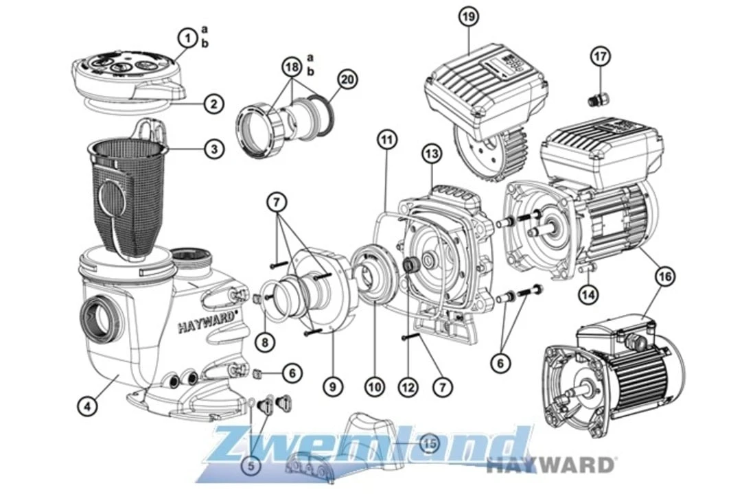 Hayward Hayward Max Flo II Pomp Deksel SPX2700DLS 4 Hayward Hayward Max Flo II Pomp Deksel SPX2700DLS - Afbeelding 2