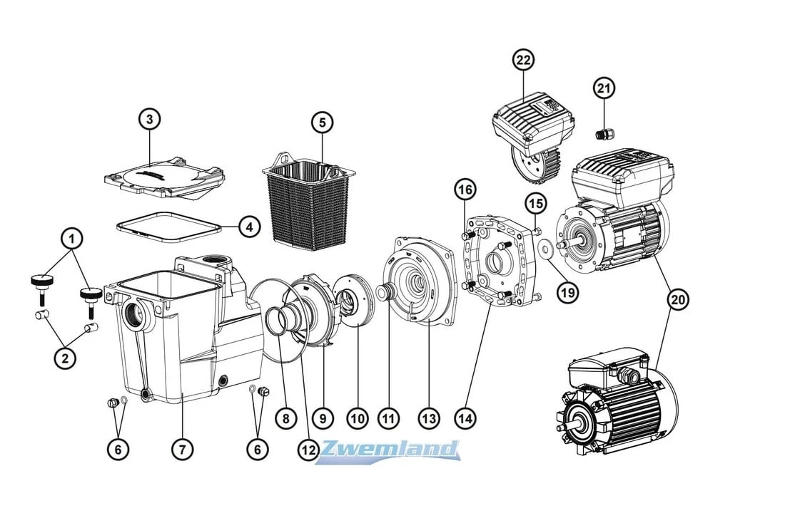 Hayward Hayward Super Pomp Pomphuis Pakking SPX1600T 4 Hayward Hayward Super Pomp Pomphuis Pakking SPX1600T - Afbeelding 2