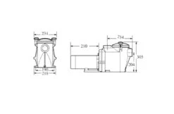 Hayward Hayward Superpool II Zwembadpomp 17m3/u -Hayward Winkel hayward hayward superpool ii zwembadpomp 17m3 u 3