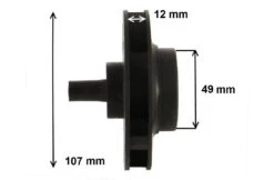 Hayward Winkel -Hayward Winkel lx impeller voor circulatiepompen lp200 en wp200 1