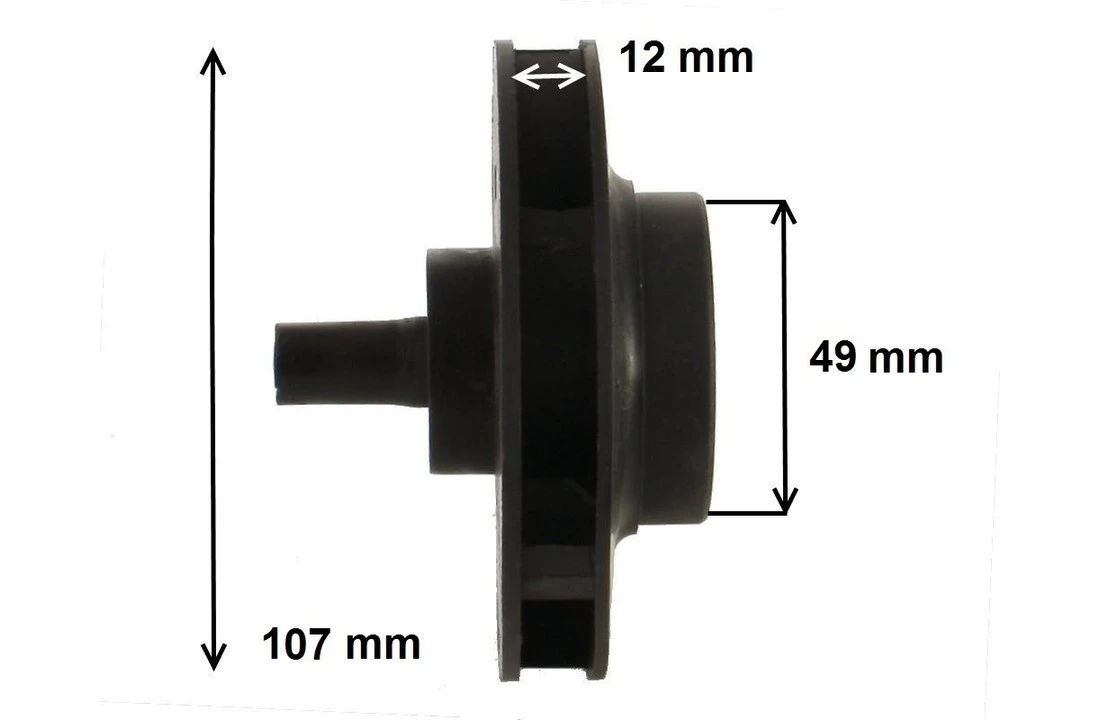 LX Impeller Voor Circulatiepompen LP200 En WP200 4 LX Impeller Voor Circulatiepompen LP200 En WP200 - Afbeelding 2