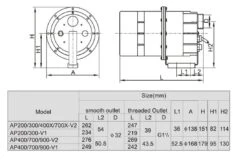 LX Pompen LX AP700 Lucht Pomp Blower Voor Jacuzzi, Spa En Bubbelbad -Hayward Winkel lx pompen lx ap700 lucht pomp blower voor jacuzzi 2