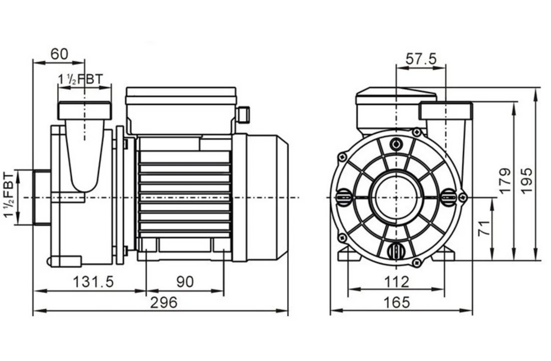 LX Pompen LX WTC50M Circulatiepomp Voor Jacuzzi Spa En Bubbelbad 0,25 KW 5 LX Pompen LX WTC50M Circulatiepomp Voor Jacuzzi Spa En Bubbelbad 0,25 KW - Afbeelding 3