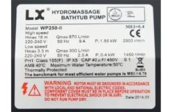 LX WP250-II Massage Pomp 2-spd 2,5hp 10 LX WP250-II Massage Pomp 2-spd 2,5hp -Hayward Winkel lx wp250 ii massage pomp 2 spd 25hp 3
