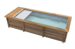 Proswell Houten Zwembaden Houten Urban Stadszwembad 6.00 X 2.50 X 1.33 Met Automatisch Rolluik