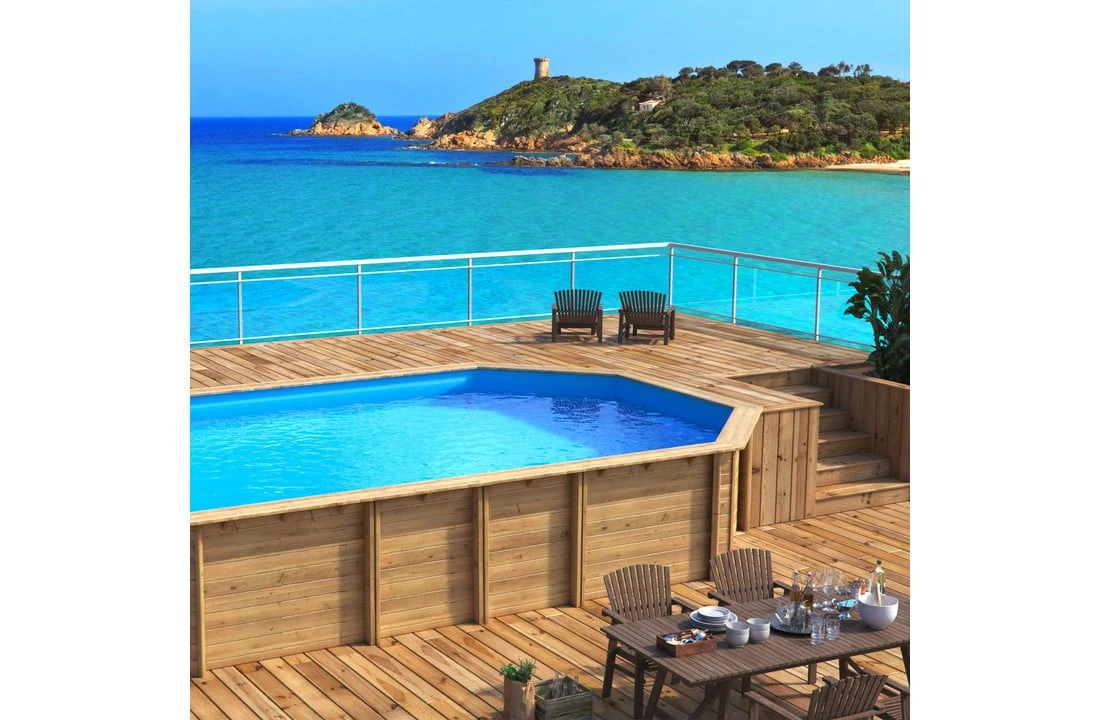 Proswell Houten Zwembaden Weva Octo+ 840 /8.43 X 4.89 X 1.46 Meter Houten Zwembad 4 Proswell Houten Zwembaden Weva Octo+ 840 /8.43 X 4.89 X 1.46 Meter Houten Zwembad - Afbeelding 2